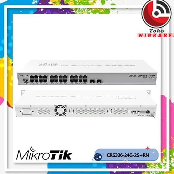 HARGA DISC - MikroTik CRS326-24G-2S+RM | CRS326 24G 2S+ RM | CRS 326 24G 2S+ RM
