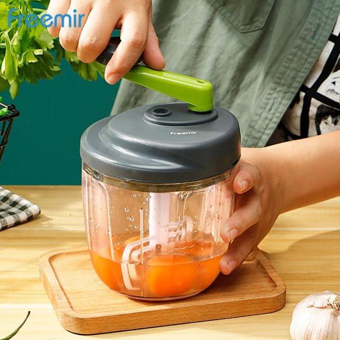 freemir Chopper Bumbu Manual Alat Penggiling Bawang Multifungsi