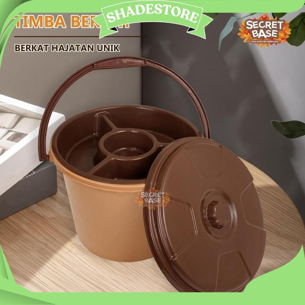Timba Berkat - Bonus Samir / Bakul Nasi / Ember Tong Bak / Baskom Plastik /Berkat Hajatan Unik Sale