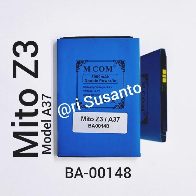 DV103 >> Baterai MCOM for Mito Z3 model A37 BA-00148 Double Power 5000mAh