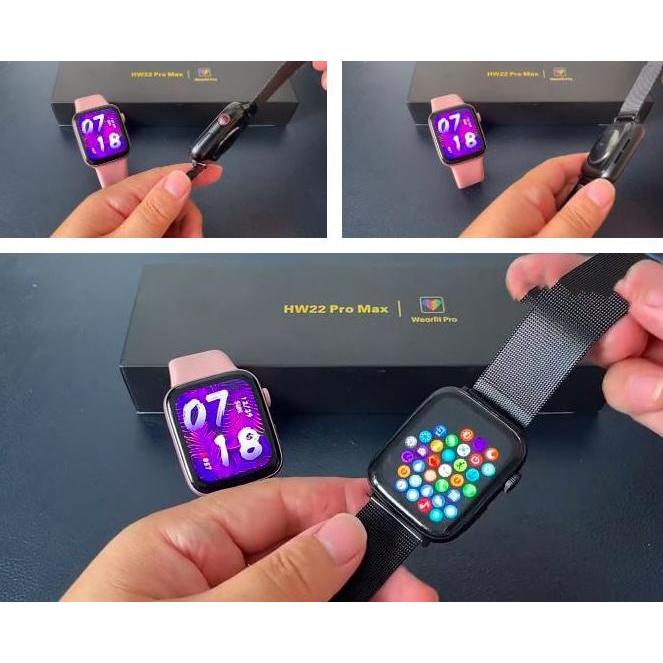 DF245>> HW22 PRO MAX PLUS Smartwatch Series 6 1,78 inch RETINA DISPLAY jam IWO