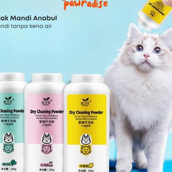 Bedak Mandi Kucing Bedak Anjing Wangi Dry Shampoo Kucing Dry Shampoo Anjing