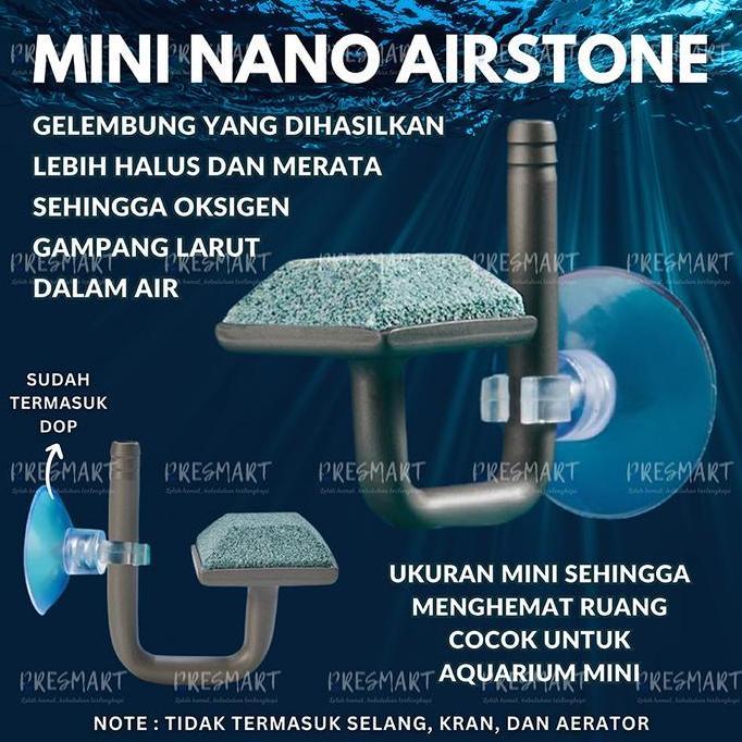 FINESSE- Mini Batu Gelembung Udara Airstone / Mini Airstone Nano / Batu Aerator Nano