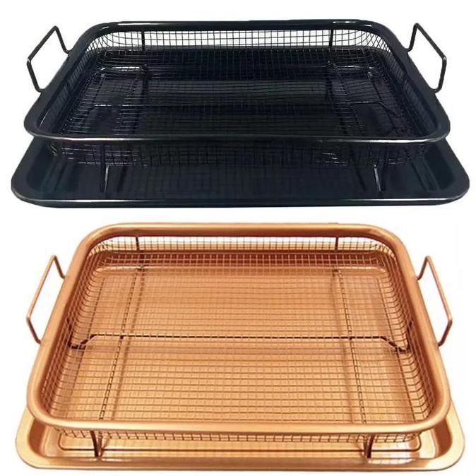 Saringan Baki Peniris Minyak Anti Karat Tirisan Makanan AS