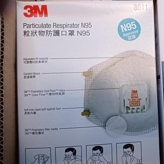 Masker 3M N95 8511 Original