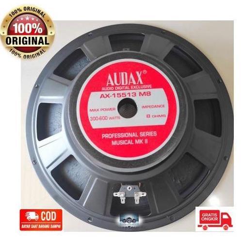 AUDAX Speaker 15 Inch Daya 600 Watt AX-15513 Full Range ASLI