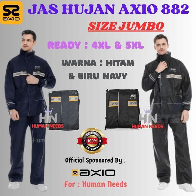 '' Jas Hujan Axio 882 Size 4XL 5XL Big Size Jumbo XXXXL XXXXXL ''