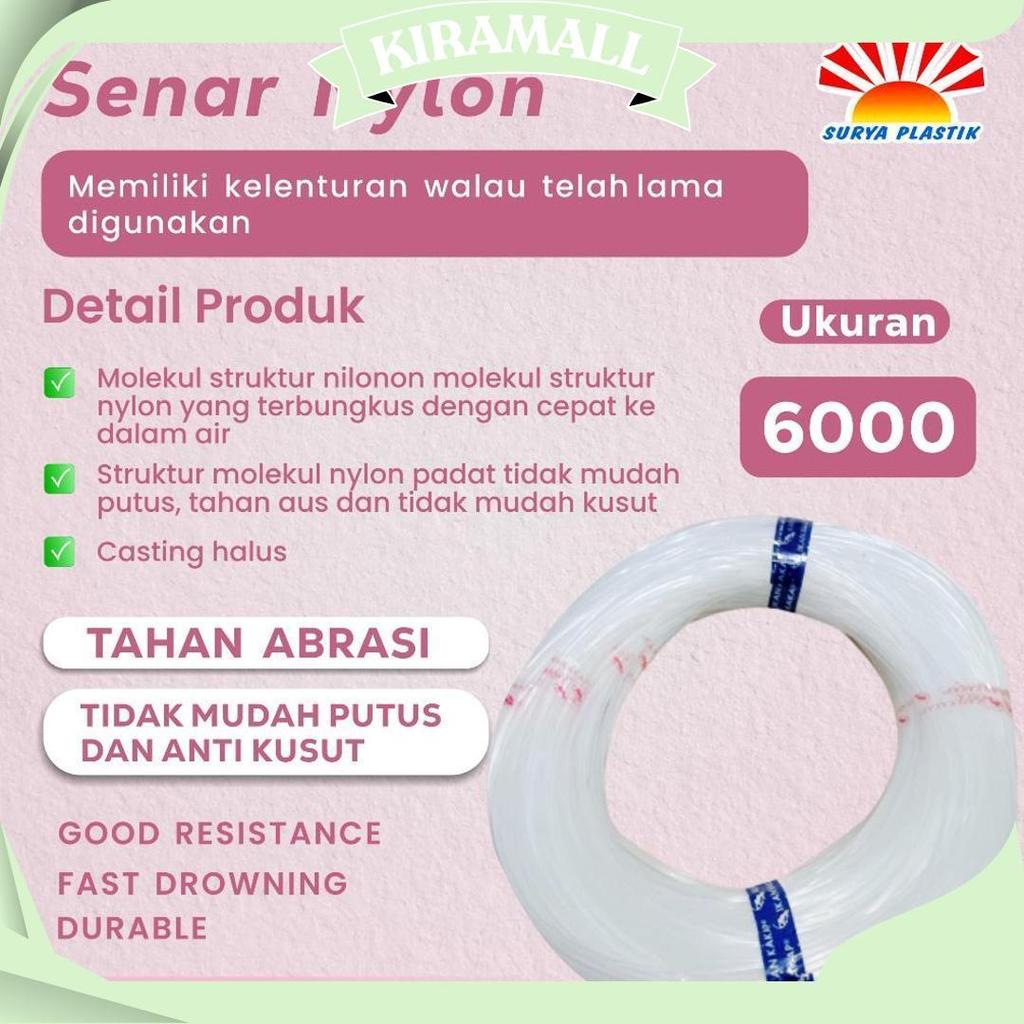 Senar Cap Ikan Kakap  Ukuran 6000 (150)  Per Roll /Tali Senar Pancing / Senar Layangan Best Seller