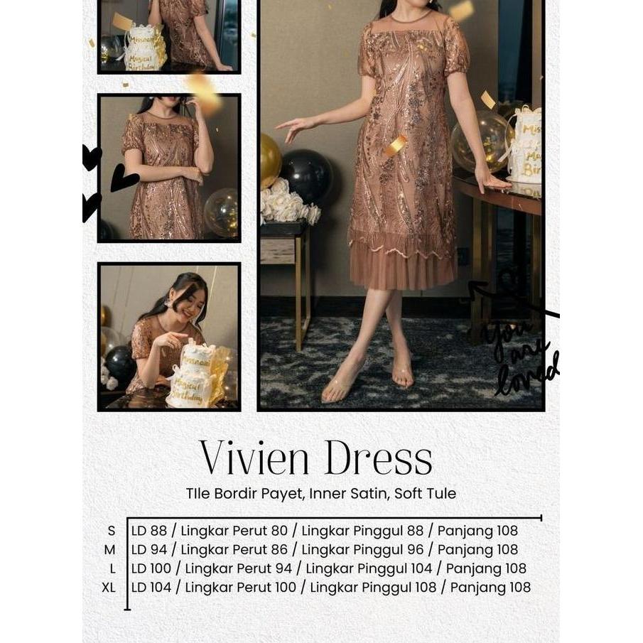Promo Miss Nomi - Vivien Dress Vol 3/ Baju Wanita / Gaun Pesta Wanita / Party Dress Christmas / Dres