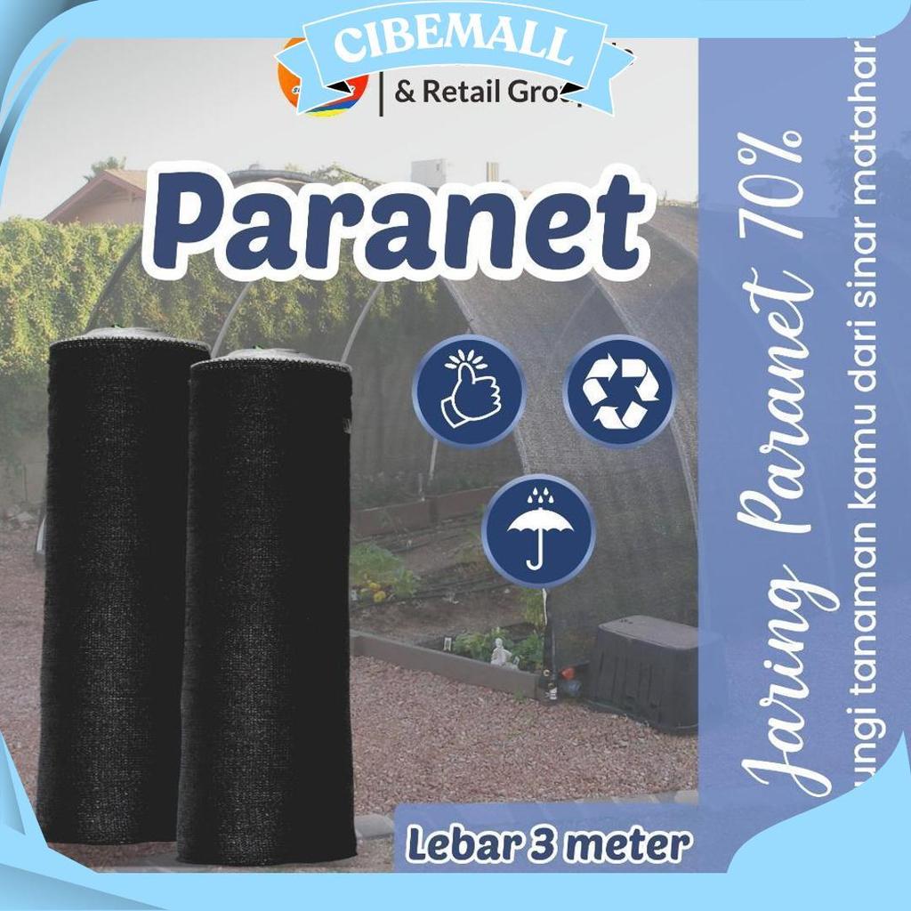 Paranet Tanaman/Jaring Paranet 70% Rajut Segitiga Lebar 3 Meteran Ecer Cod