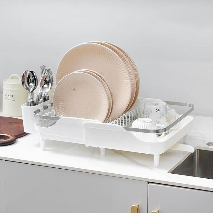 INFORMA NEW WILLARD RAK PIRING 1 TINGKAT EXTENDABLE - PUTIH