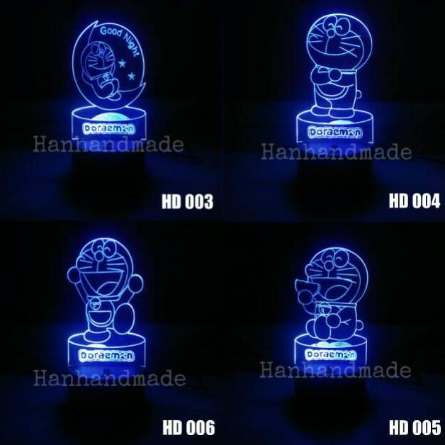 LAMPU HIAS 3D AKRILIK DORAEMON COSTUME NAMA
