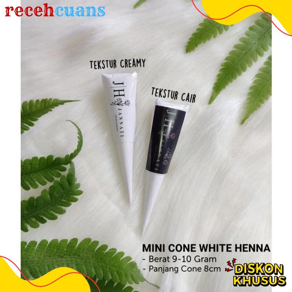 Lagi Diskon Nih "Jannati Henna" White Henna Jannati Mini Cone White Henna White Henna Waterproof