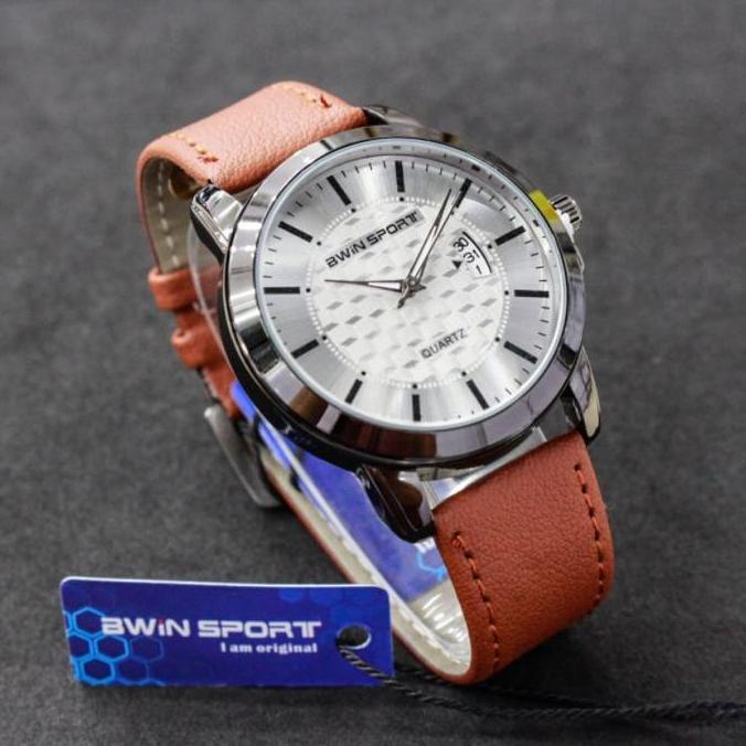 Jam Tangan Pria BWIN Sport Tanggal Aktif Analog Kulit
