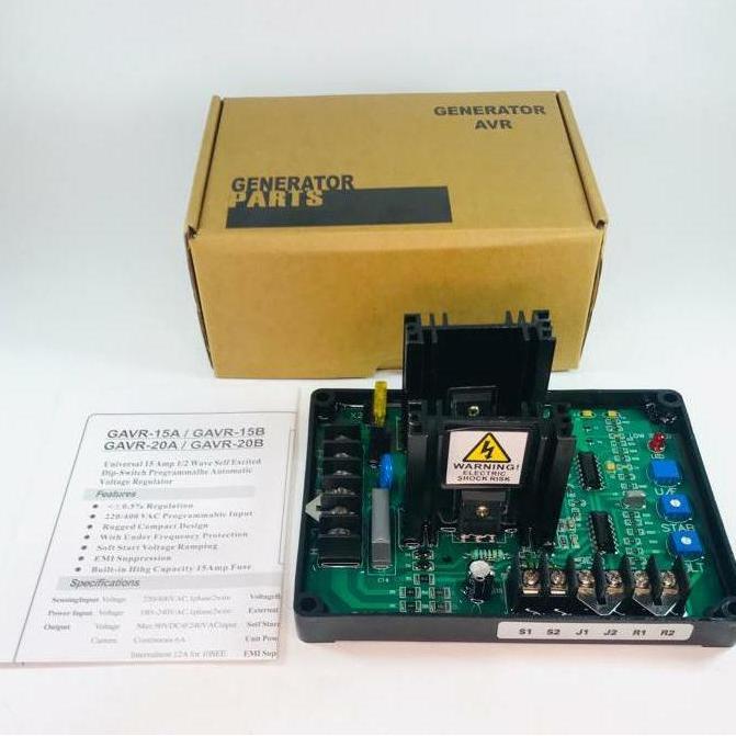 MI-GUSTASTU GAVR AVR 20A Penstabil Dinamo Generator Listrik Genset