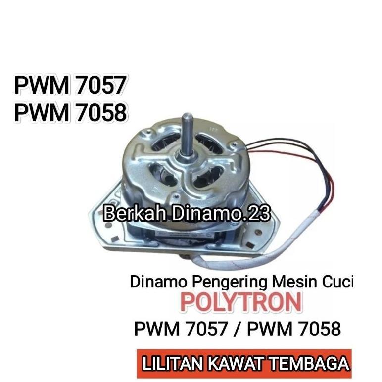 Dinamo Pengering Mesin Cuci Polytron PWM 7058 PWM 7057 Motor Spin Pengering Polytron Pem7057 / Pwm70