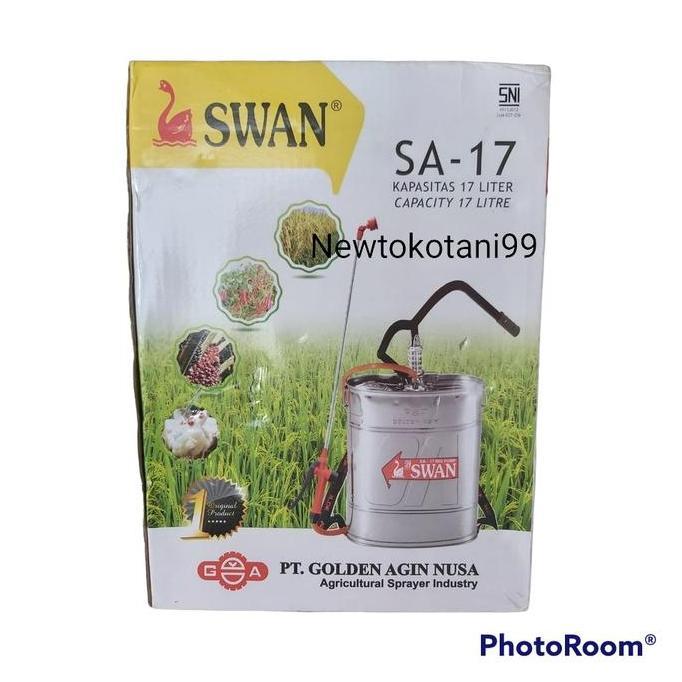 HARGA DISC - ( SA17 ) Sprayer manual SWAN 17 liter tangki semprot swan kaleng stailes stainless stee