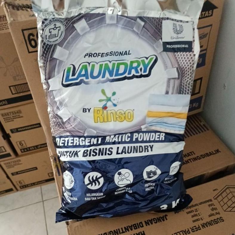 Rinso Matic Bubuk 900/3000g Cuci Laundry Bersih Kebersihan