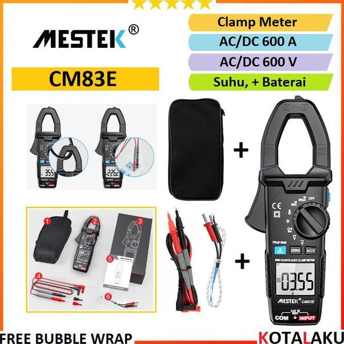 SHANKS- Digital Clamp Meter Tester Tang Ampere Meter Digital Mestek CM83E
