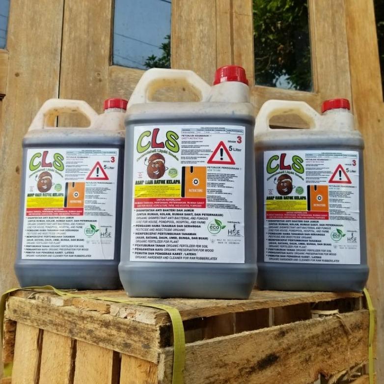 Cuka Kayu Asap Cair Batok Kelapa CLS 5 liter Kebersihan