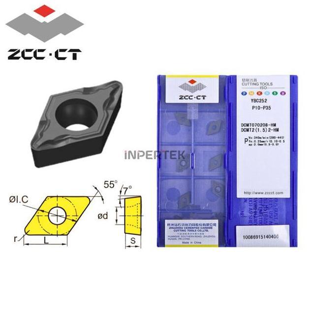 CLOUD Insert DCMT 070208 HM ZCC CT Insert Bubut DCMT 07 02 08 DCMT070208-HM