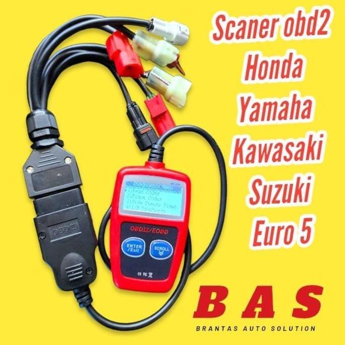 MI-GUSTASTU Alat Scaner Motor Obd2 Universal 6in1 Terbaru - Motorcycle, Sepeda