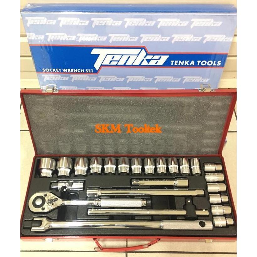 Kunci Socket Set 10-32MM/Socket Set SD 1/2" 6PT TENKA