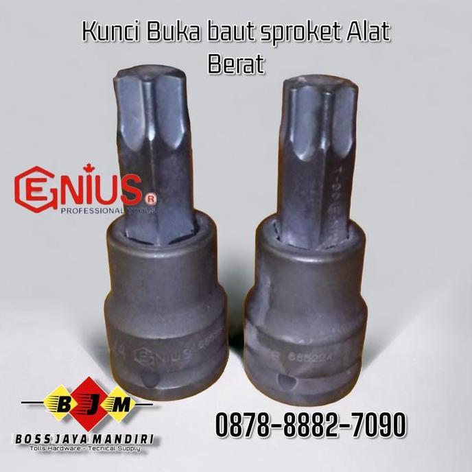 kunci sok bintang T90/ alat buka baut SPROCKET alat berat