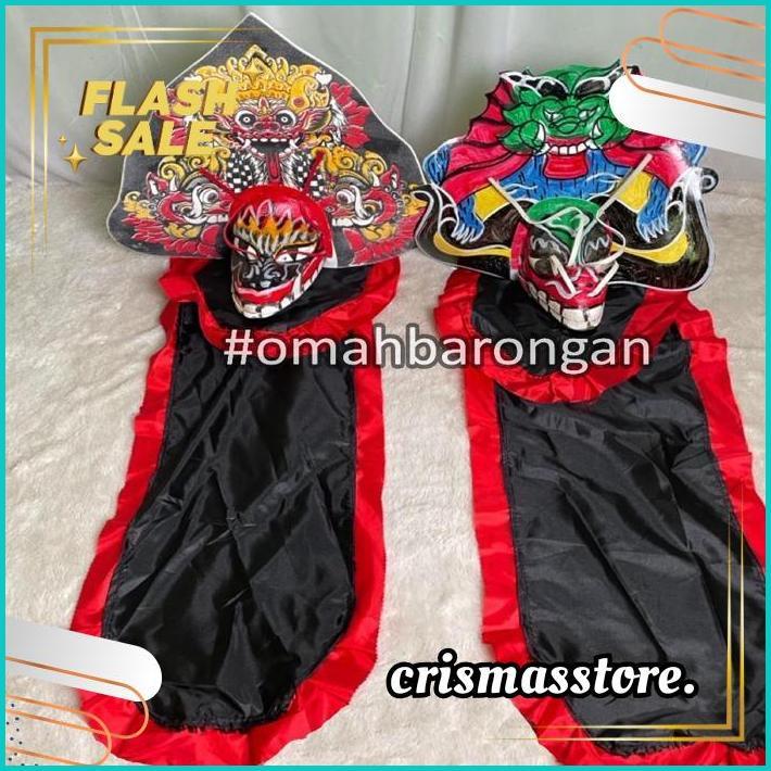 TERLARIS Mainan Anak Stelan Kaos Celana Reog Ponorogo dan Barongan Devil Caplokan Spon Free Embong K
