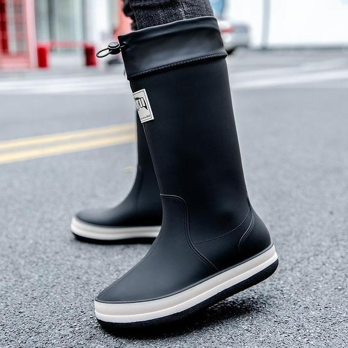 Waterproof Sepatu Sawah Pria Boot Karet Kerja Proyek Anti Air Banjir Hujan 72 HS