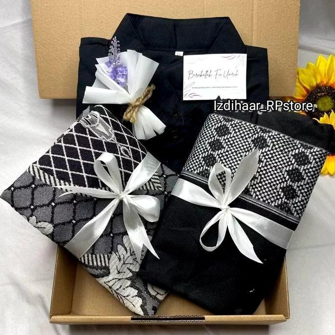 Hampers Jumatan COWOK Sarung Sajadah Koko / Gift Box / Paket Sholat GS