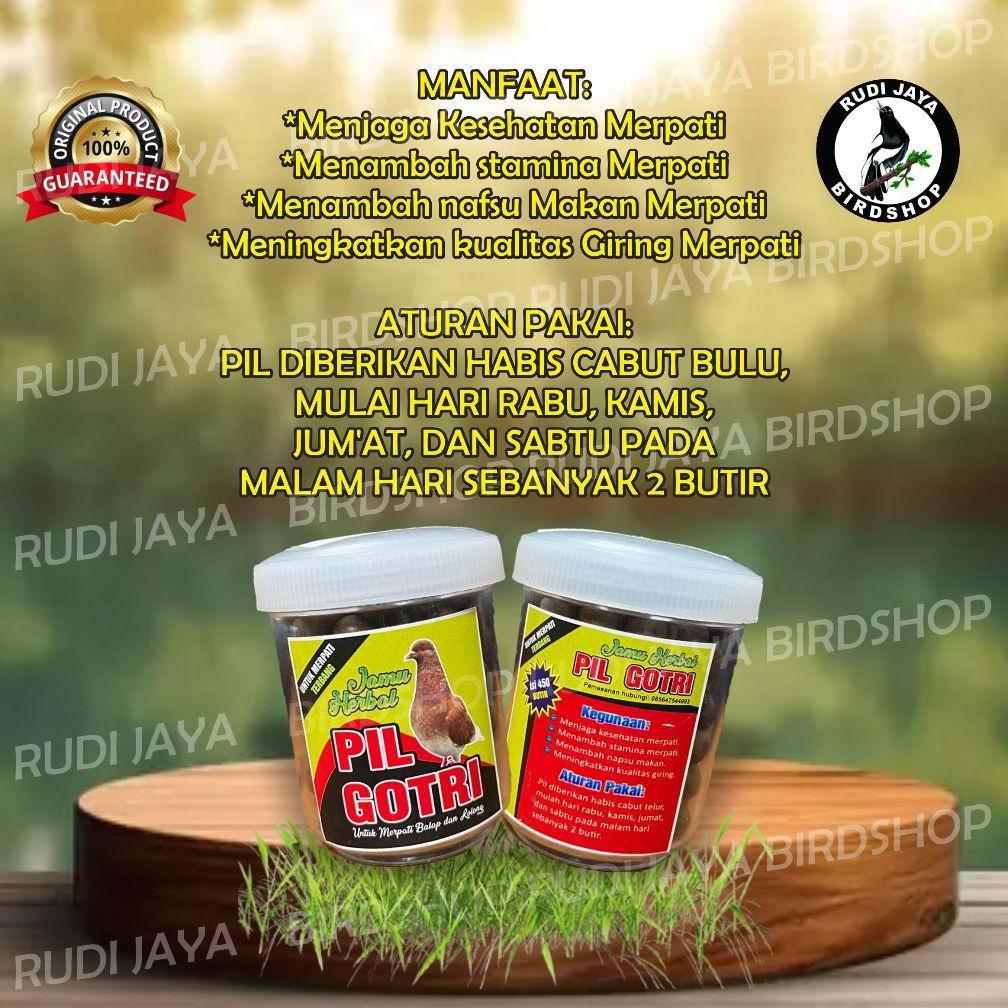 Uk-75 Y-76 Pil Gotri 1 Botol Isi 30 Butir Jamu Vitamin Burung Merpati Terbang Merpati Tinggian Mejaa
