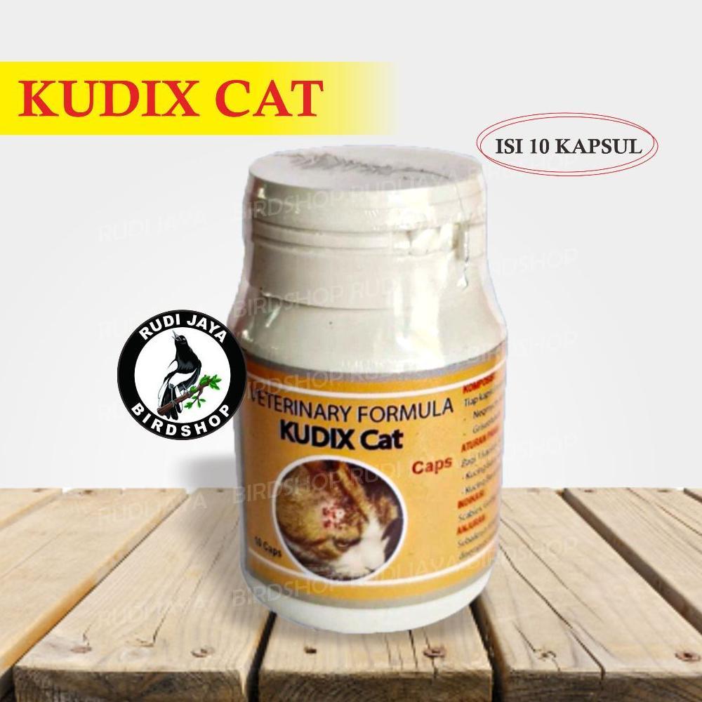 Vd08 Ku09 Kudix Cat Tablet 10 Kapsul Obat Luka Luar Scabies Kulit Gatal Kucing Anjing Eksim Koreng D