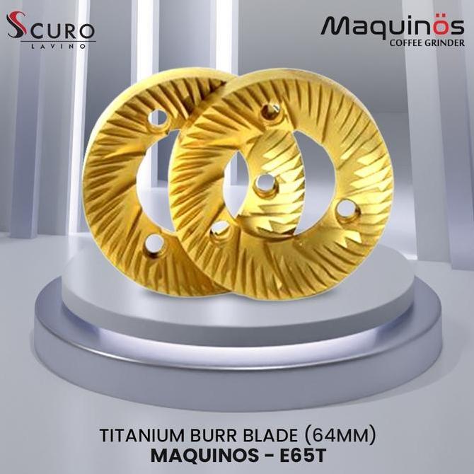 Burr blade titanium maquinos grinder 64MM