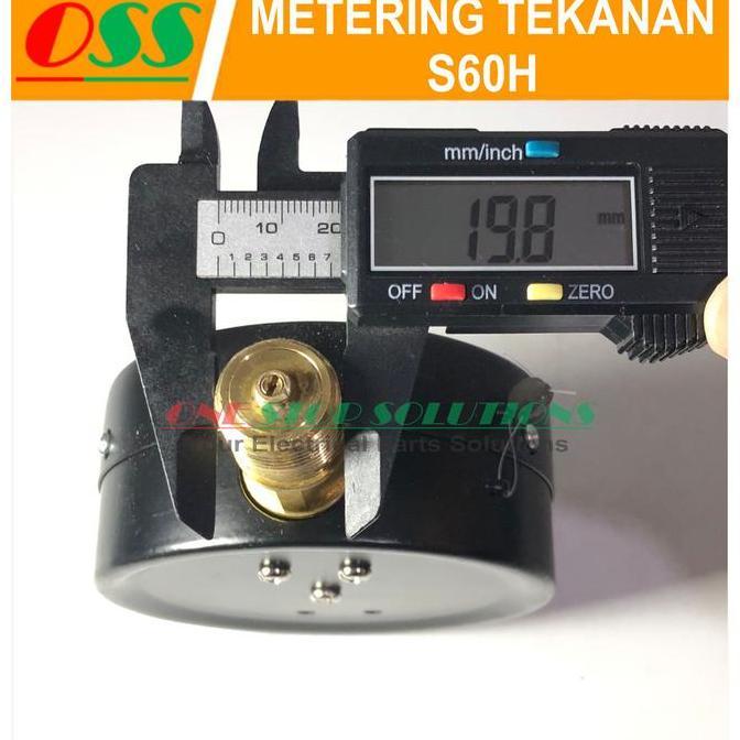 Test Nozzle Pressure Gauge Meter S60H Metering Tekanan 60 Mpa 8000 Psi