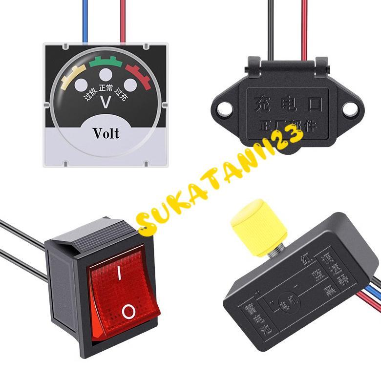 Promo Cod Rumah Charger Sprayer Elektrik Socket Cas Aki Battery Knapsack 3 Pin ...