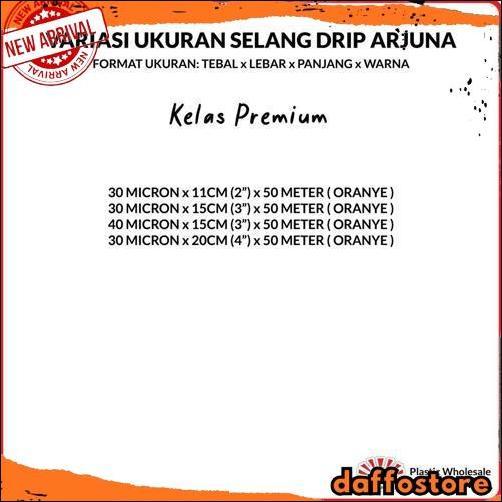 GROSIR Selang Drip 20 micron 4 dim 50 meter - Pipa 4 inch