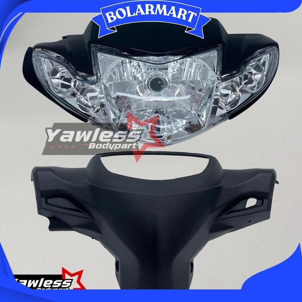 Batok Vega R New Warna Hitam + Lampu Depan Vega R New / Batok Kepala Vega R New Ori
