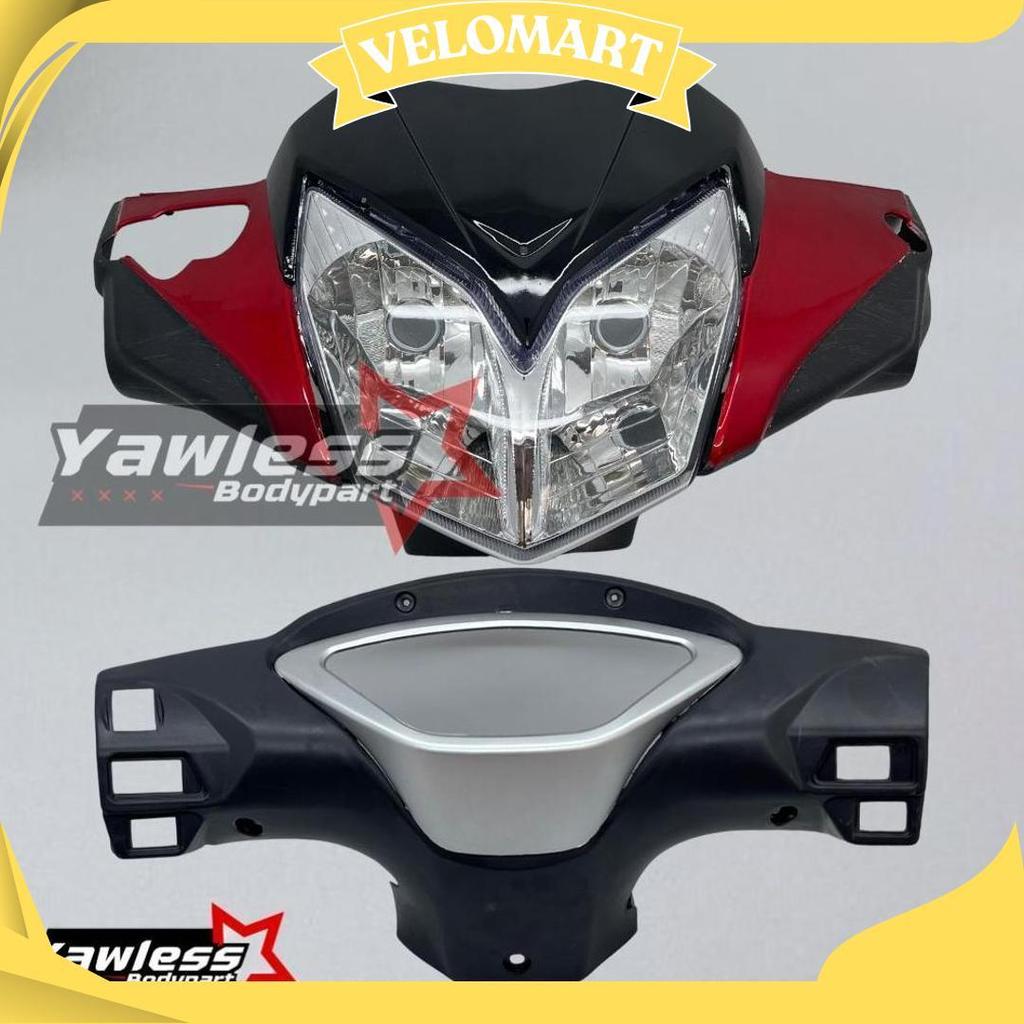 Batok Supra X 125 Batman Warna Merah + Reflektor Supra X 125 / Batok Lampu Supra X 125 Ori