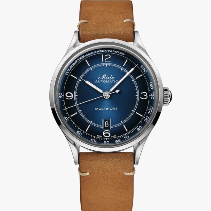 Jam Tangan Pria Mido M040.407.16.040.00 Multifort Patrimony Automatic Blue Dial Swiss Made