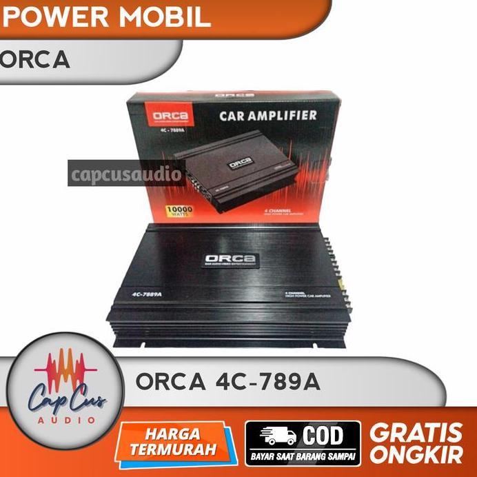 POWER AMPLIFIER MOBIL 4 CHANNEL ORCA 4C-7889A / POWER MOBIL 4 CHANNEL murah
