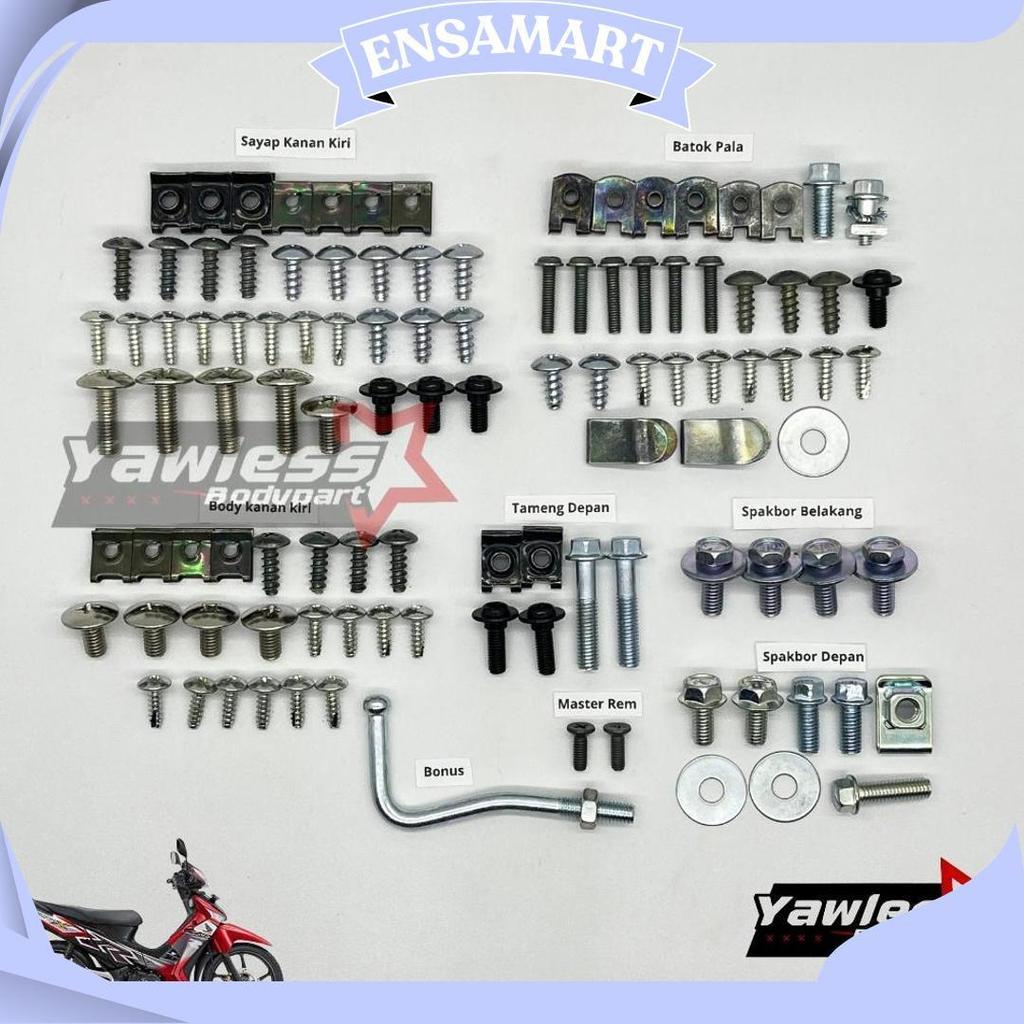 Baut Body Supra X 125 Full Set 2005 - 2012 Promo