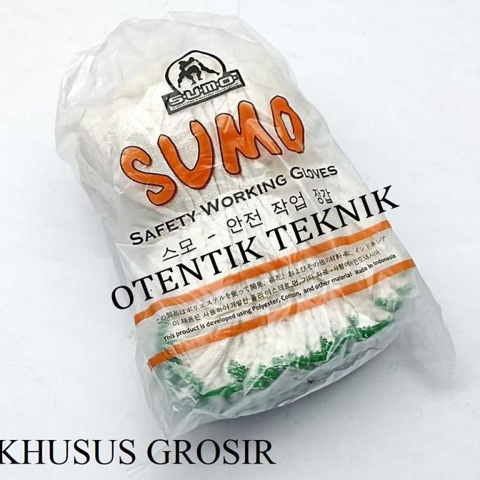 Promo Sarung Tangan 3 Benang Sumo 1 Karung - Katun Putih - Isi 12 Pasang - Hand Glove 1 Bal Cod