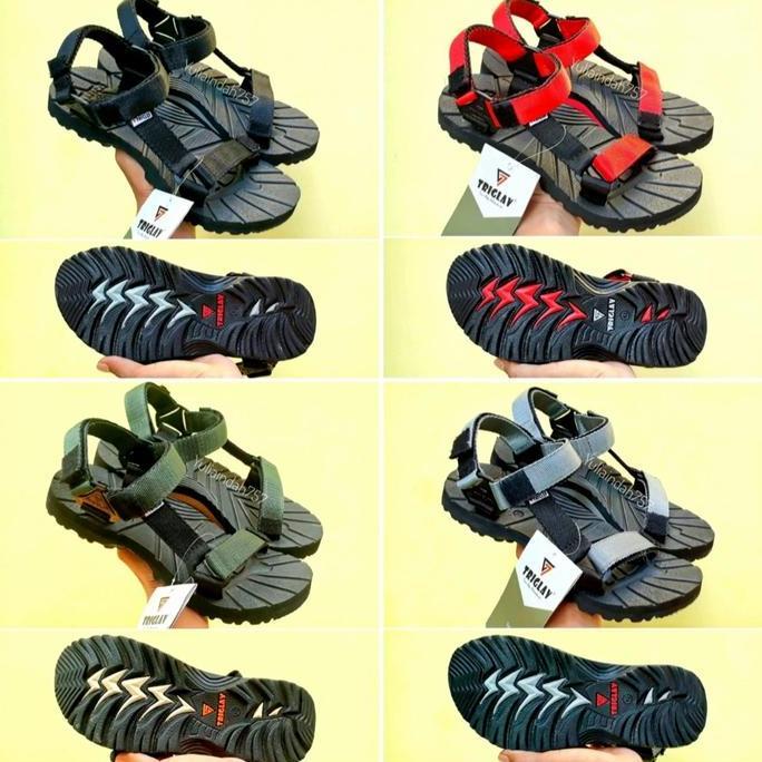 Sandal Gunung Adventure Original Hijau Army - Sandal Hiking - Triglav