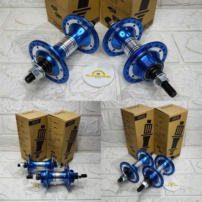Promo Hub Bearing 36H Oxo Hb432 Alloy Sepeda Bmx 20 Rims Lubang Jari 36 Hole Double Drat Gir Freewhe