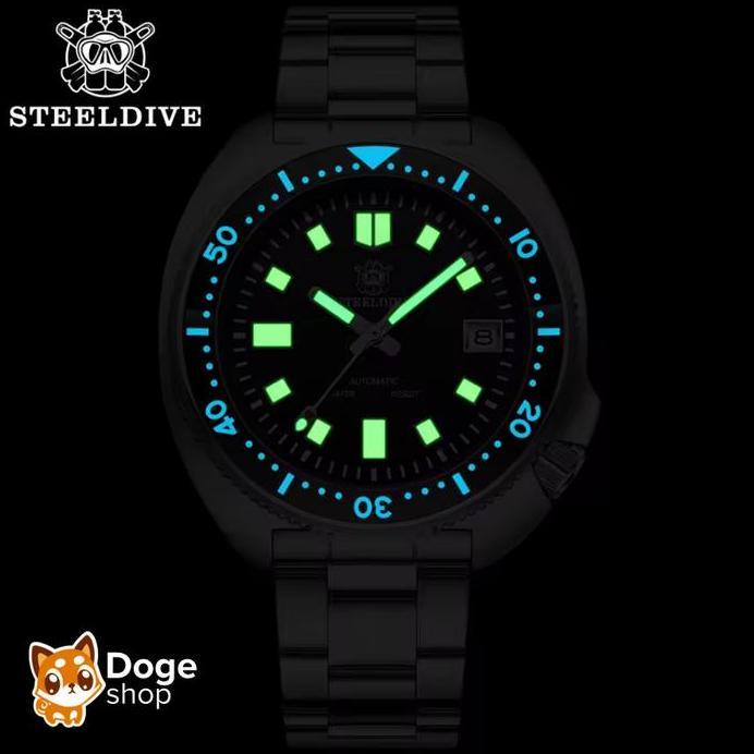 STEELDIVE SD1970 Automatic Dive Watch Japan NH35 Movement Sea Turtle Homage