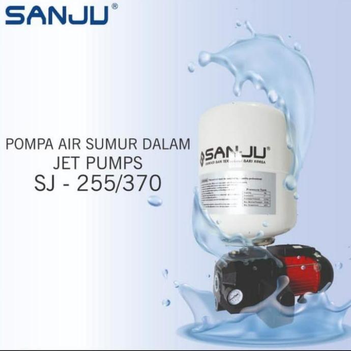 TERMURAH - POMPA AIR SUMUR DALAM JET PUMP SANJU SJ 370 + TABUNG 19L OTOMATIS