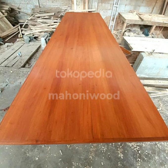 Promo Top Table Meja Kayu Mahoni 140X40X5Cm Cod