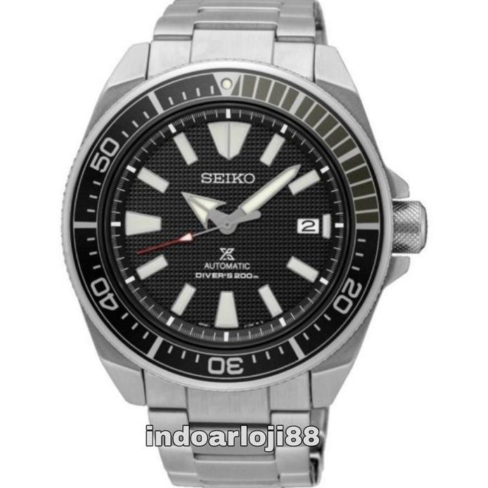 Jam Tangan Pria Seiko Prospex SRPF03K1 Automatic Diver Samurai Black Stainless Steel SRPF03 / SRPB51