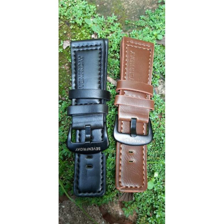 Strap tali jam tangan seven friday, Tali jam tangan kulit seven friday untuk pria size 28mm Aksesori